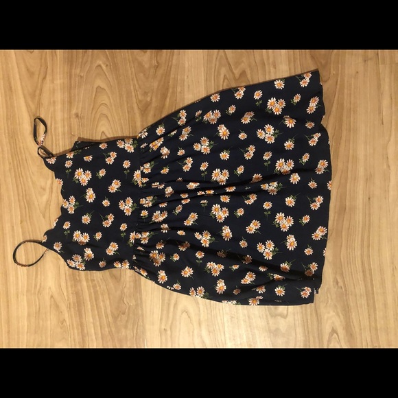 Navy blue daisy dress - Picture 2 of 3
